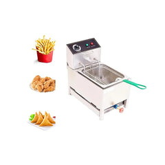 Commercial 8L Electric and Gas Operated Deep Fat Fryer 2500W